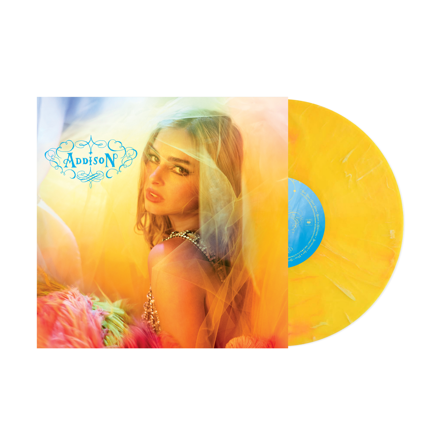 Yellow Marble Addison Vinyl