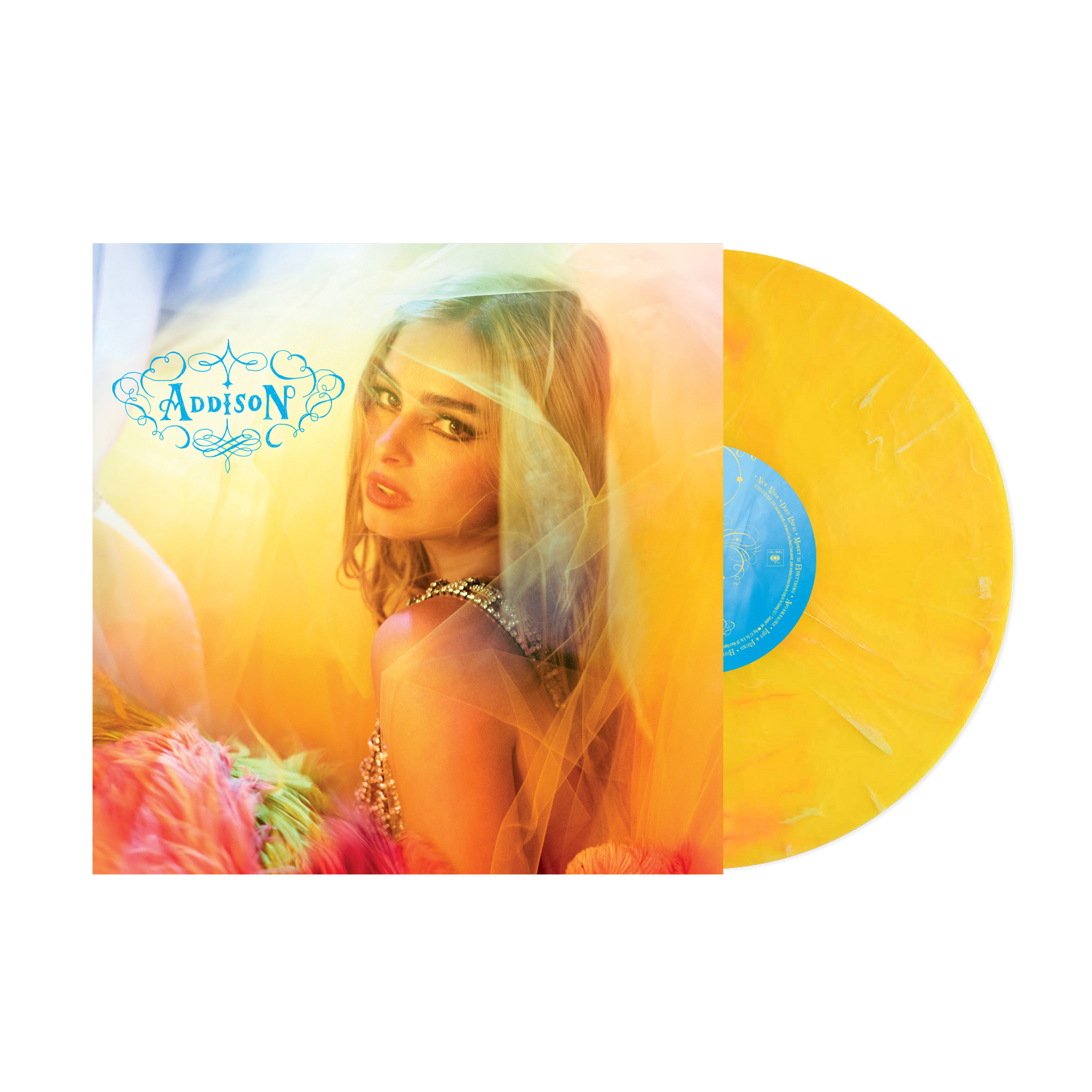 Yellow Marble Addison Vinyl